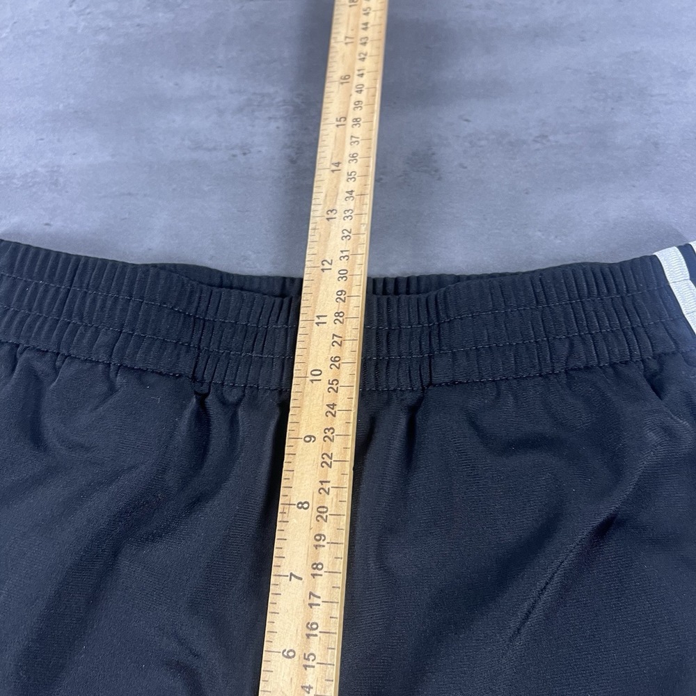 Adidas Track Sweatpants Women Small 28x30 Black White Soccer Jogger 3 Stripe - Picture 7 of 8